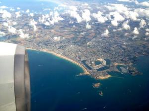 Saint-Malo: airplane view