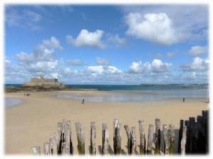 Saint-Malo : marée basse