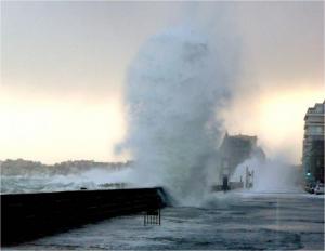 Saint-Malo : grande marée