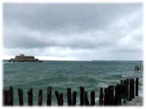 Saint-Malo : grande marée